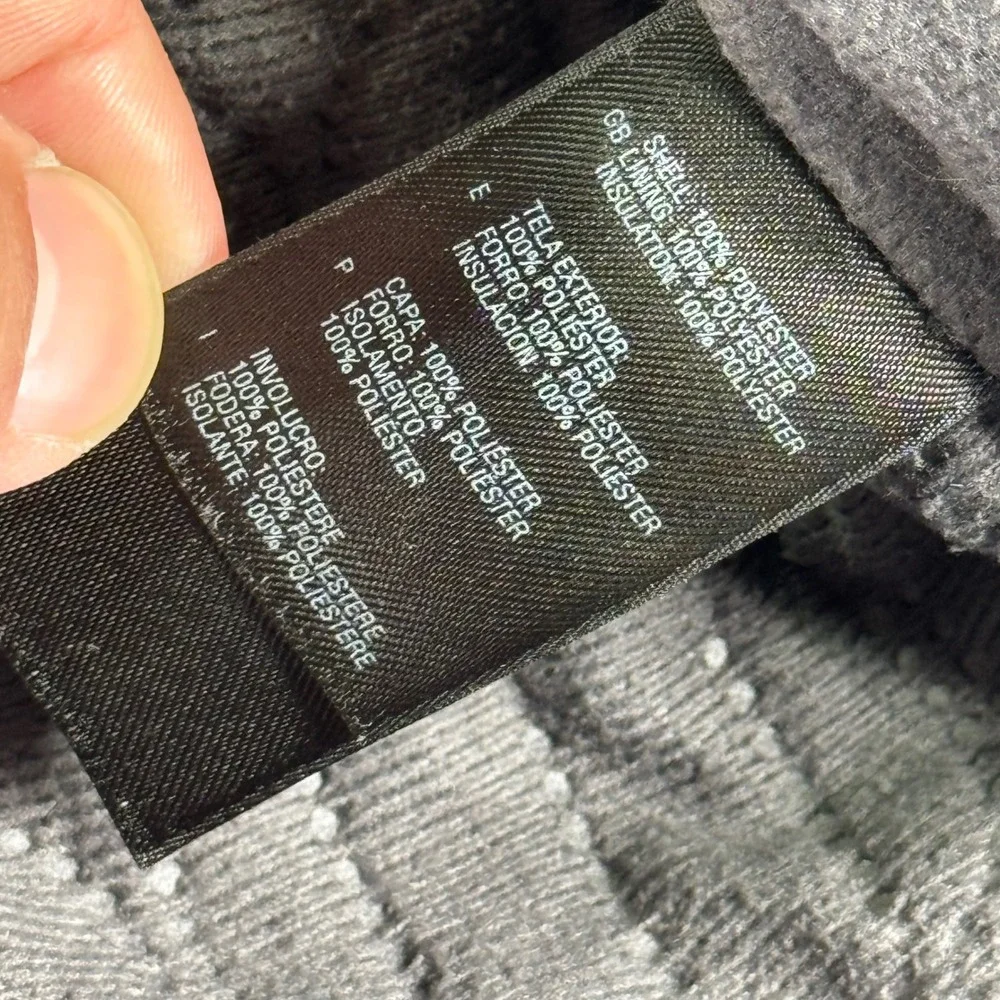 The North Face Jacket Mens M Full‎ Zip Fleece Lined Gray Lightweight Coat